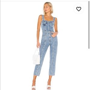 Agolde Ingrid All-in-One Bralette Jumpsuit Revolve